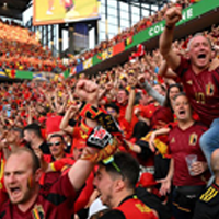 juigende supporters voetbal