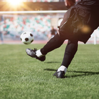 scoren op een voetbalmatch